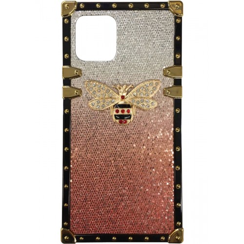 iPhone 12 Pro Max Glitter Butterfly Case Rose Gold